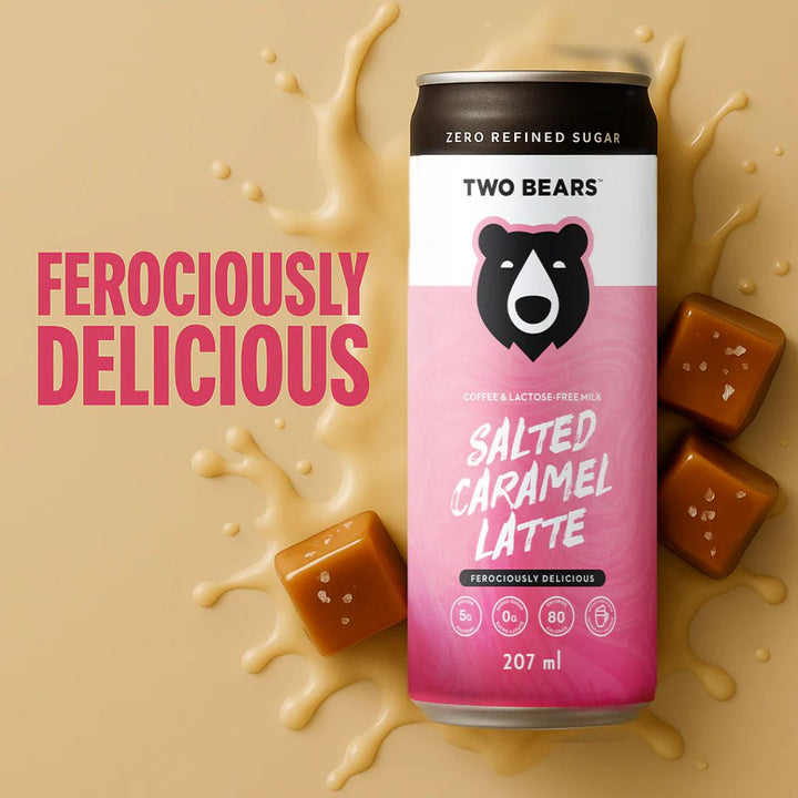 Two Bears - Latté caramel salé sans lactose