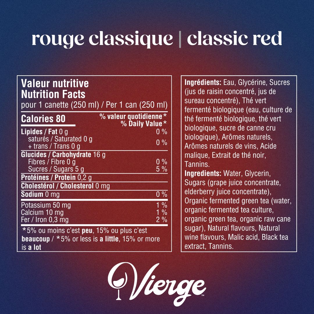Vierge - Rouge Classique - Alternative au Vin