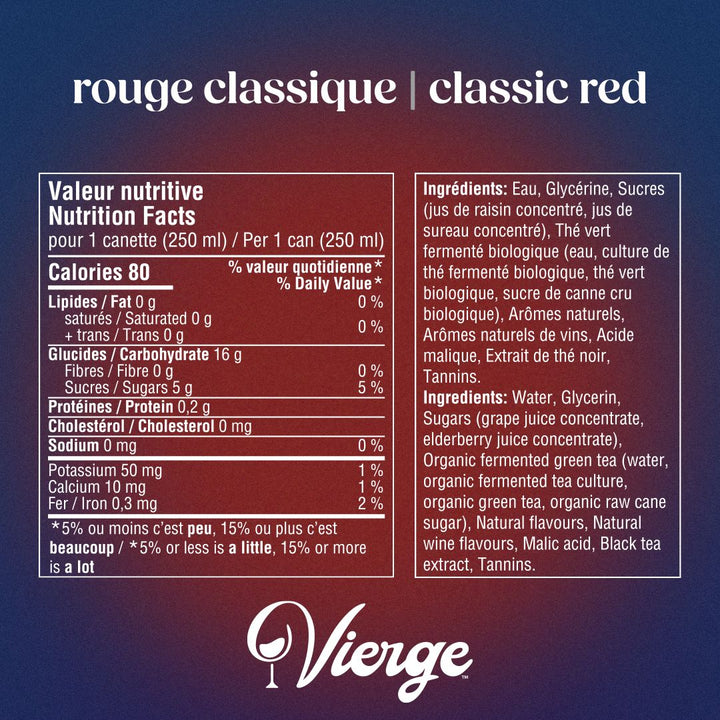 Vierge - Rouge Classique - Alternative au Vin