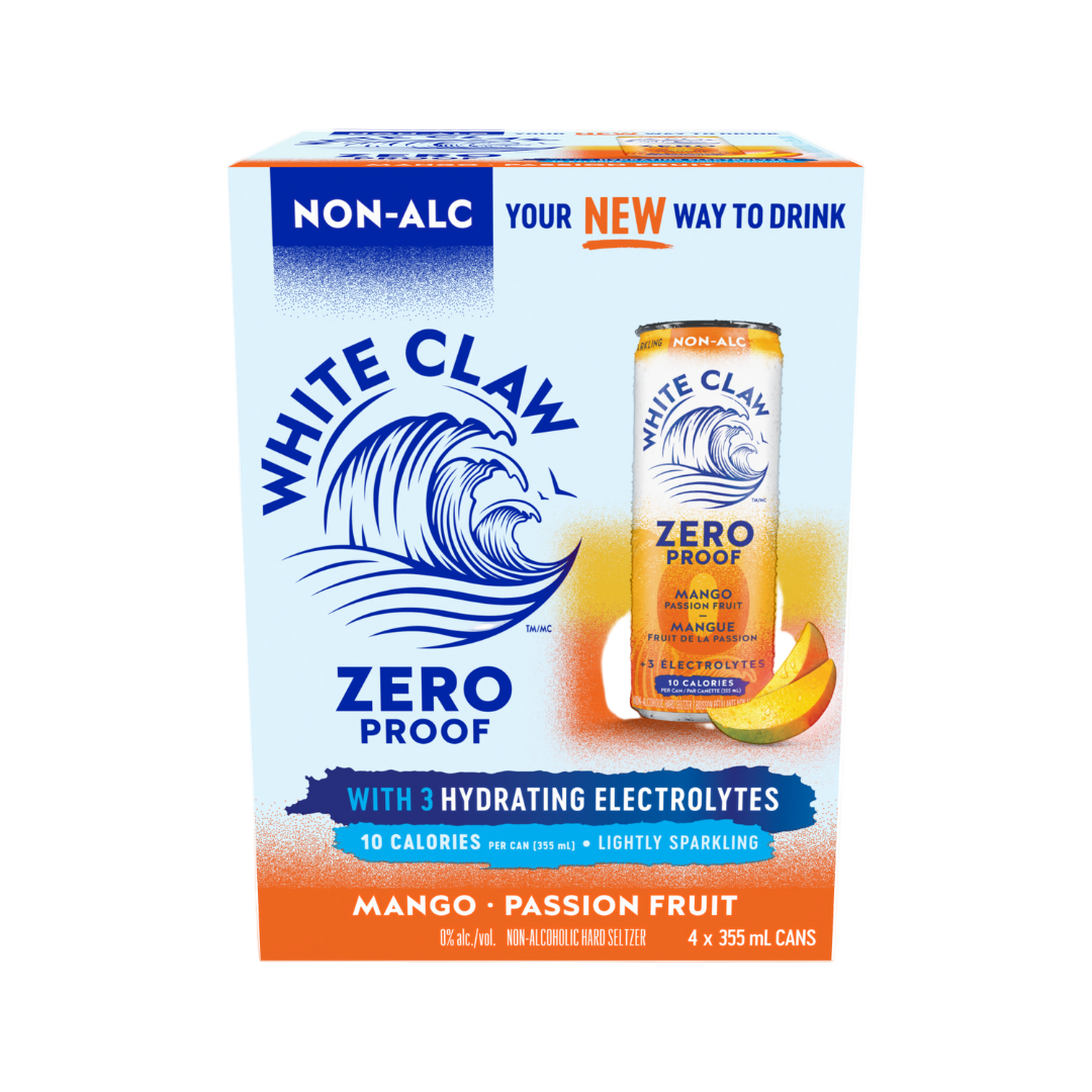 White Claw 0% Alcool - Fruit de la Passion Mangue