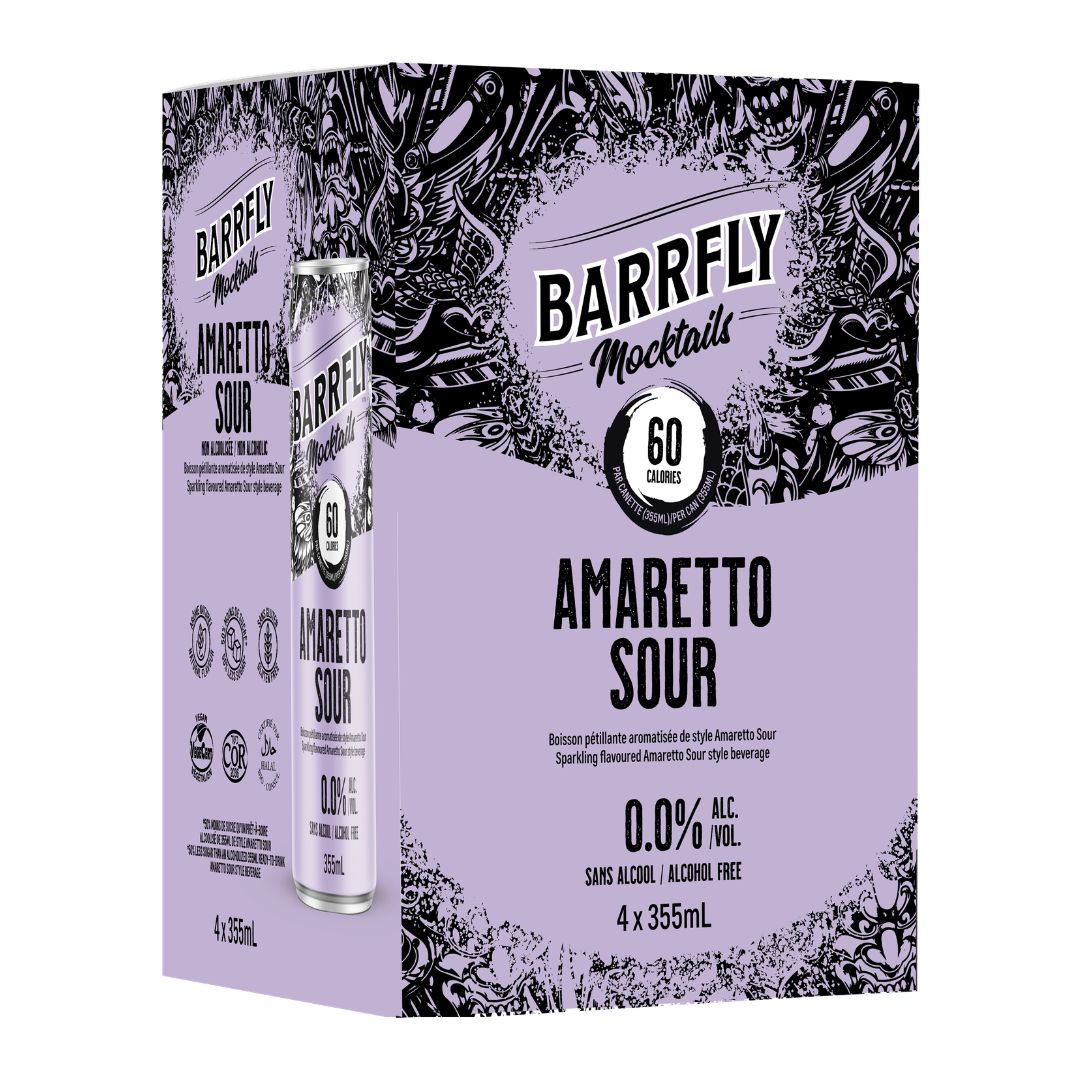 Barrfly Non-Alcoholic Amaretto Sour - Upside Drinks - Free