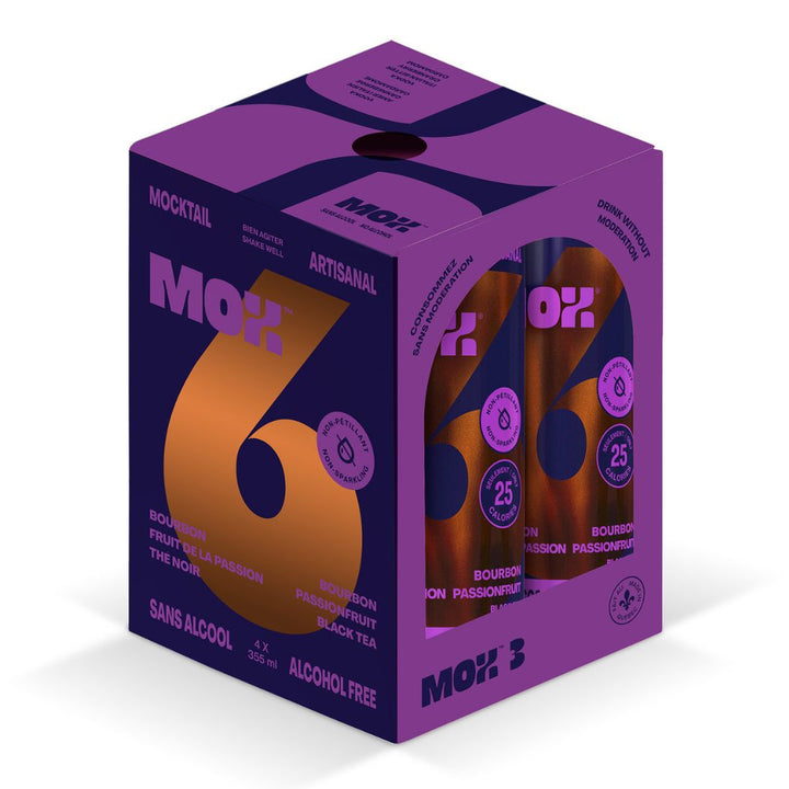 Mox Mocktails - Mox 6 - Bourbon Fruit de la Passion Thé Noir