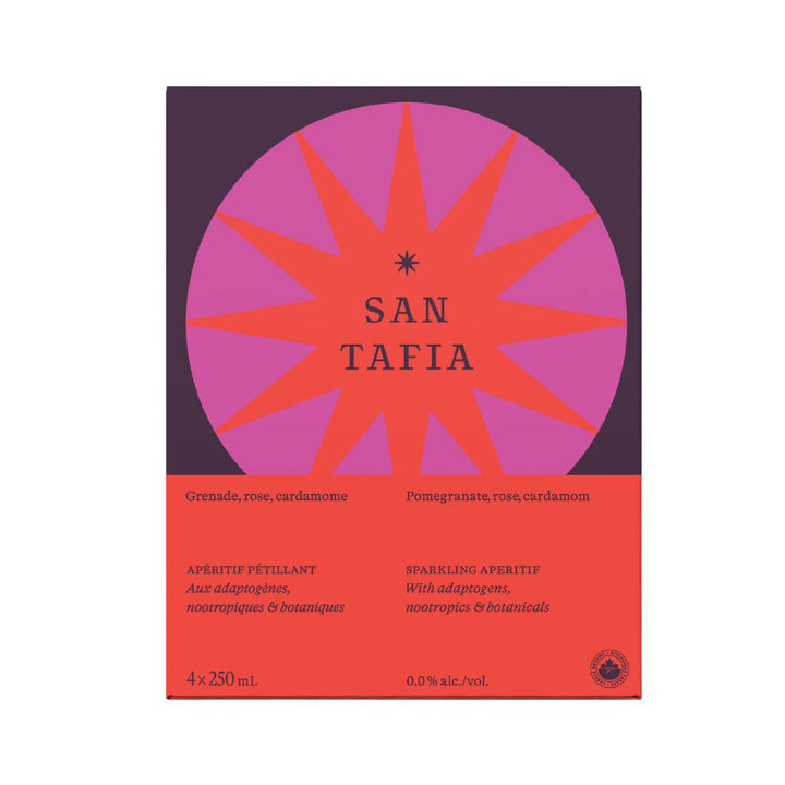San Tafia - Pomegranate, Rose & Cardamom (adaptogens, nootropics and botanicals)