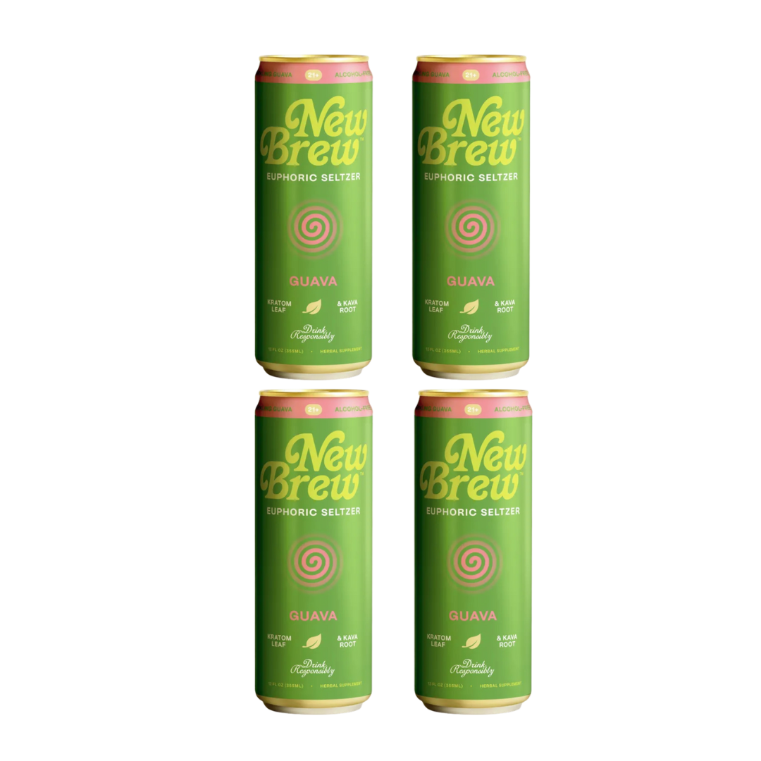 New Brew - Guava Euphoric Seltzer - Kratom / Kava