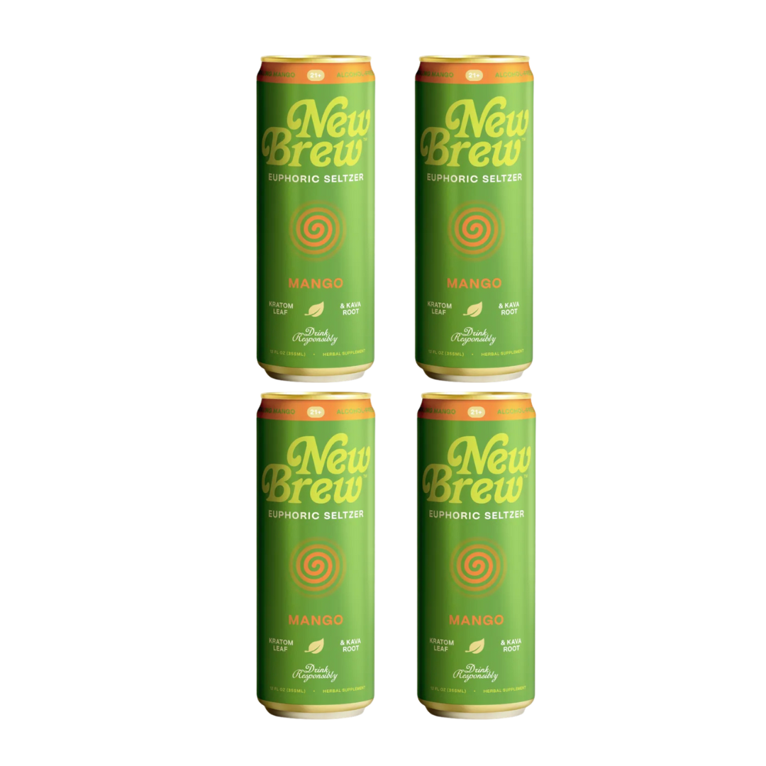 New Brew - Mango Euphoric Seltzer - Kratom / Kava