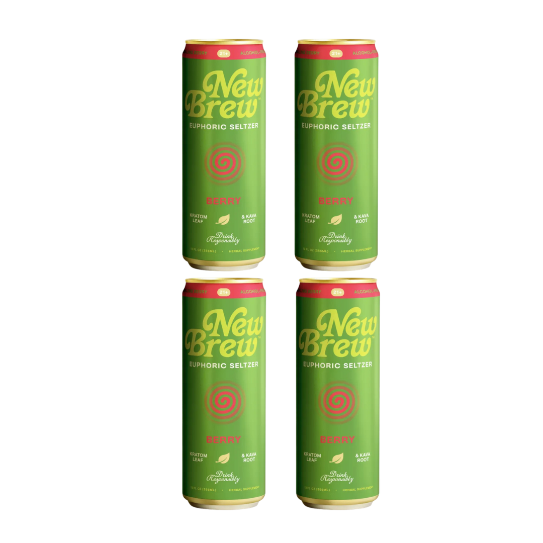 New Brew - Berry Euphoric Seltzer - Kratom / Kava