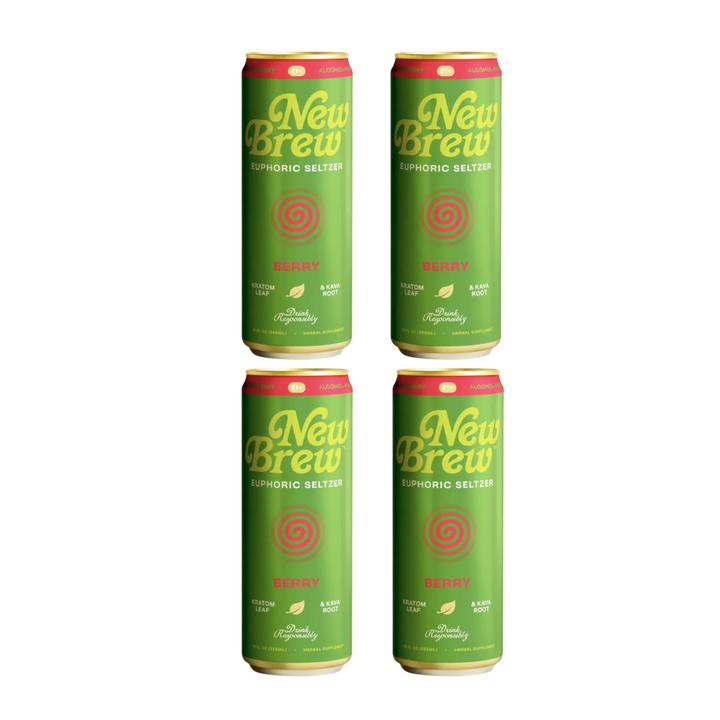 New Brew - Berry Euphoric Seltzer - Kratom / Kava