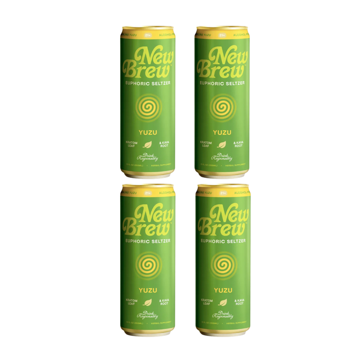 New Brew - Yuzu Euphoric Seltzer - Kratom / Kava