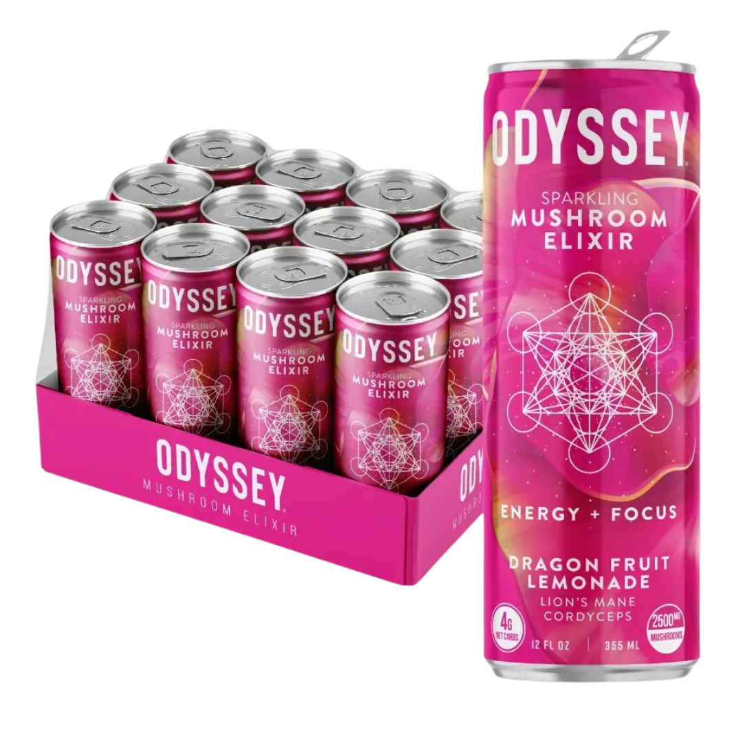 Odyssey Mushroom Elixir – Limonade pétillante au fruit du dragon