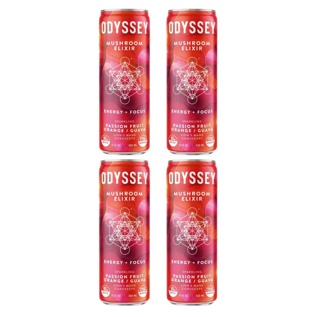 Odyssey Mushroom Elixir - Sparkling Passion Fruit Orange Guava