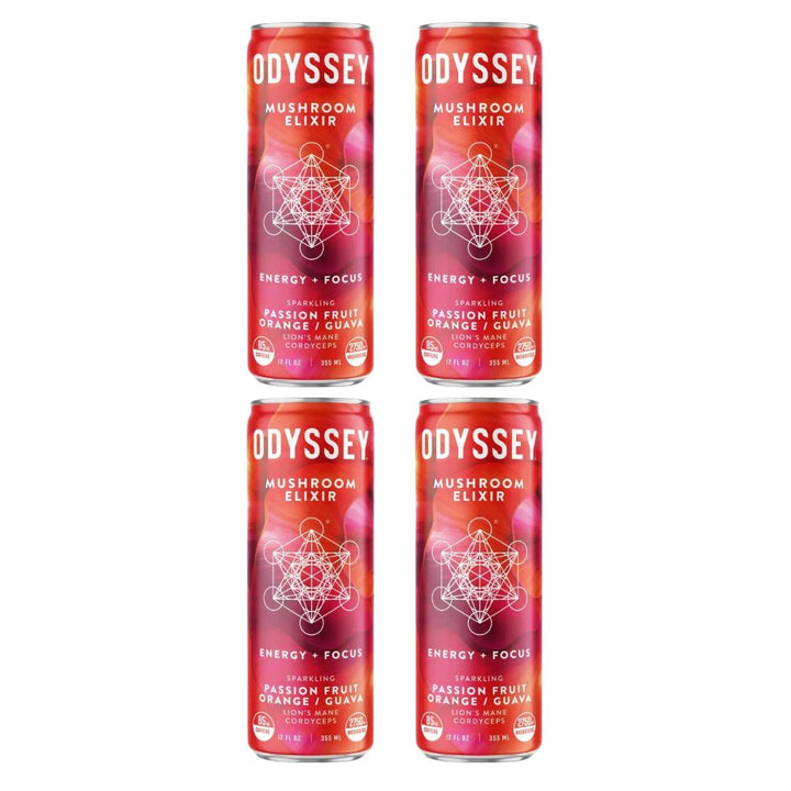 Odyssey Mushroom Elixir - Sparkling Passion Fruit Orange Guava