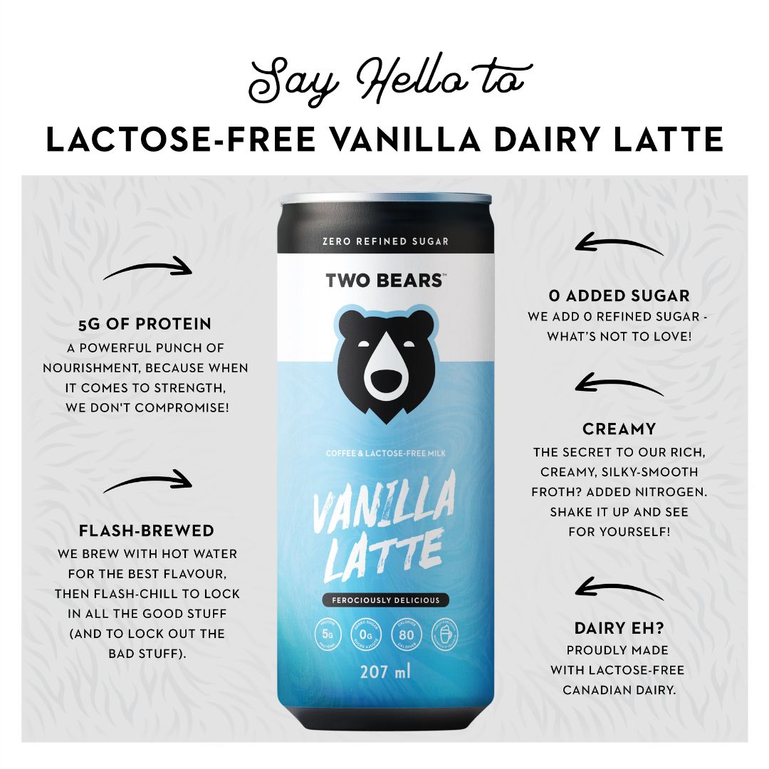 Two Bears - Latté Vanille Sans Lactose