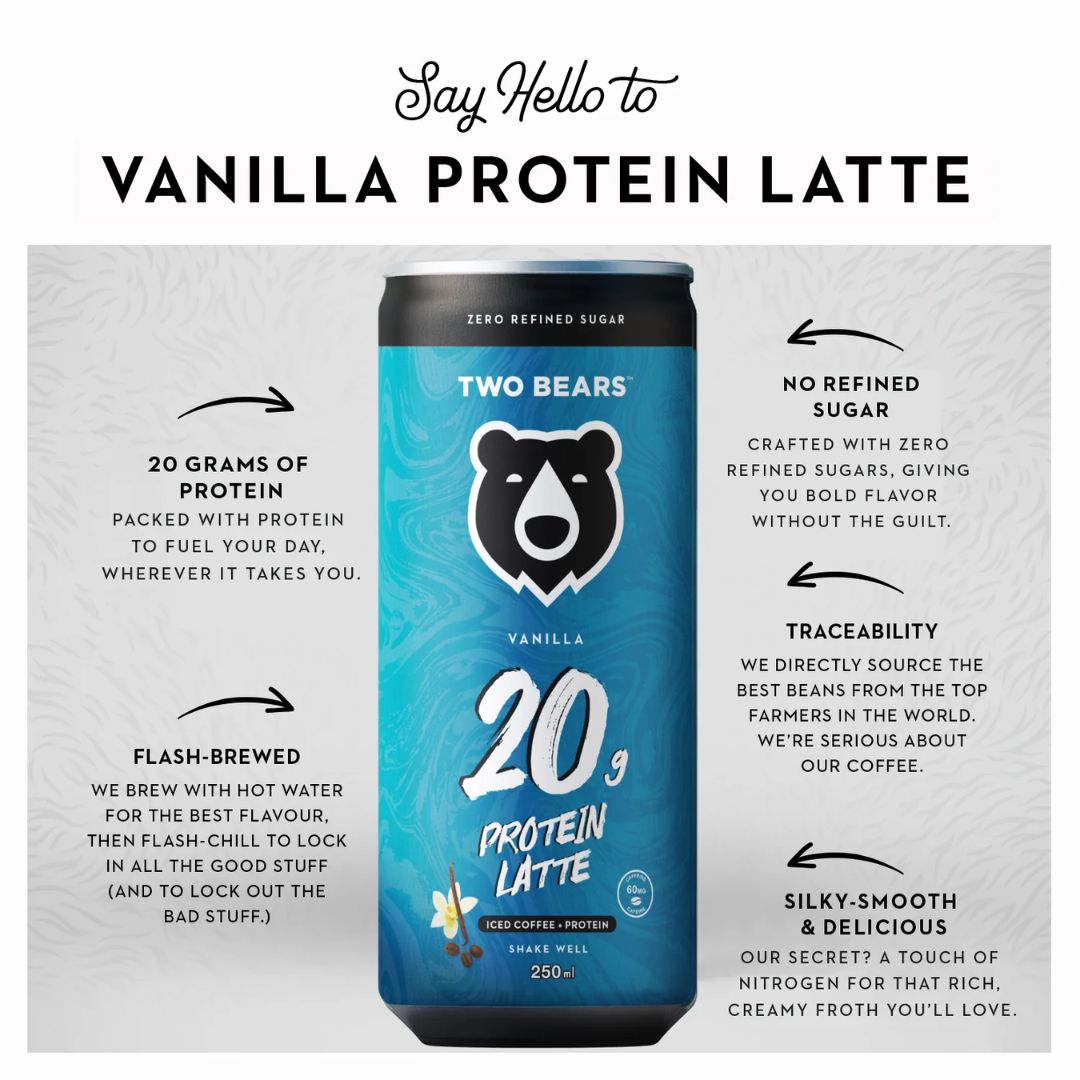 Two Bears - Latté Protéiné à la Vanille