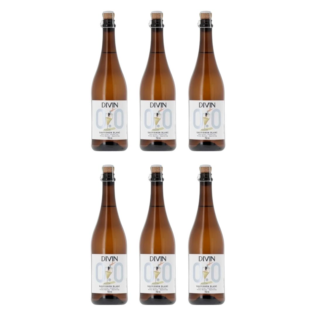 DIVIN 0.0 - Sparkling Sauvignon Blanc, non-alcoholic wine, photo 2 of 6
