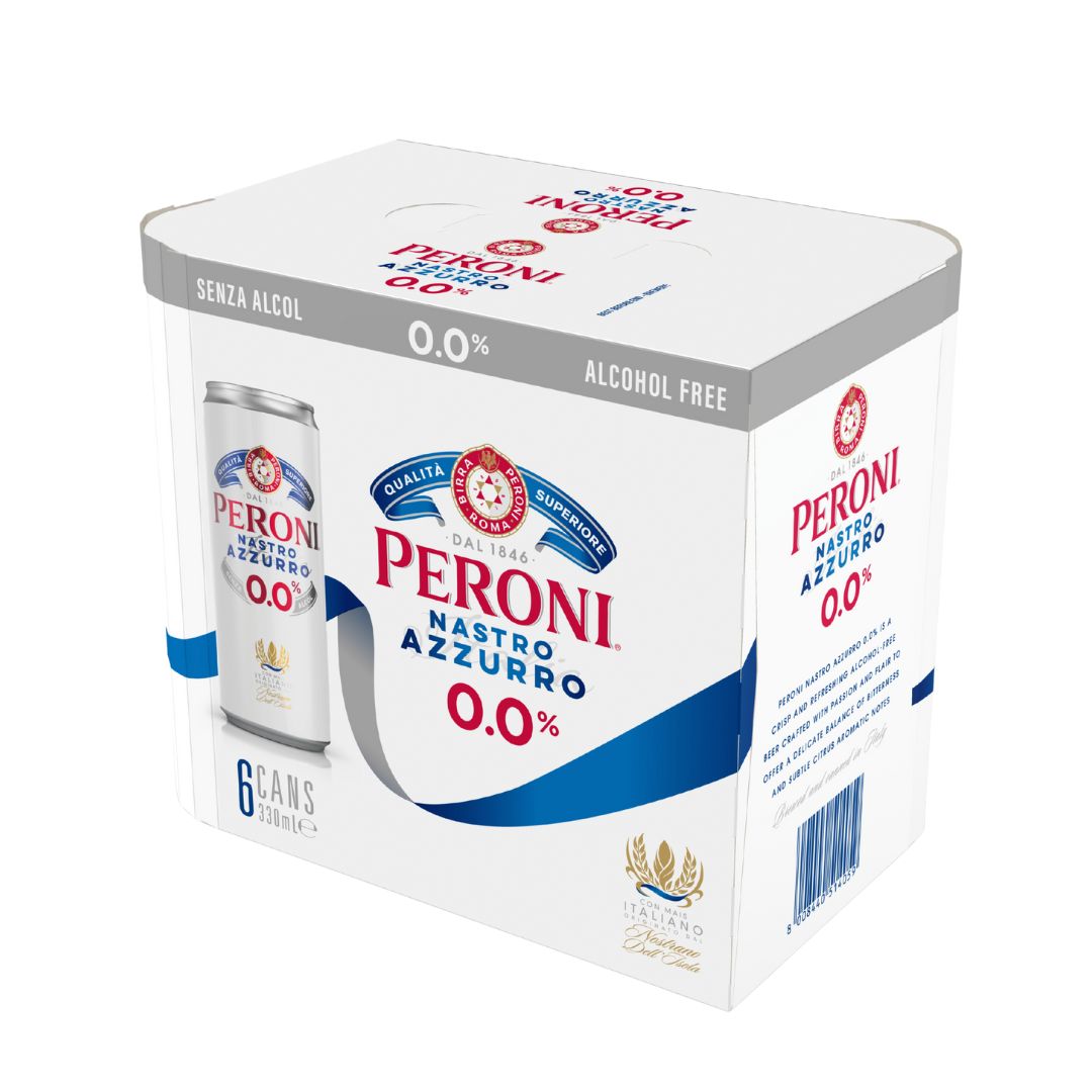 Peroni Non-Alcoholic Nastro Azzuro 0.0% Pilsner - Upside Drinks