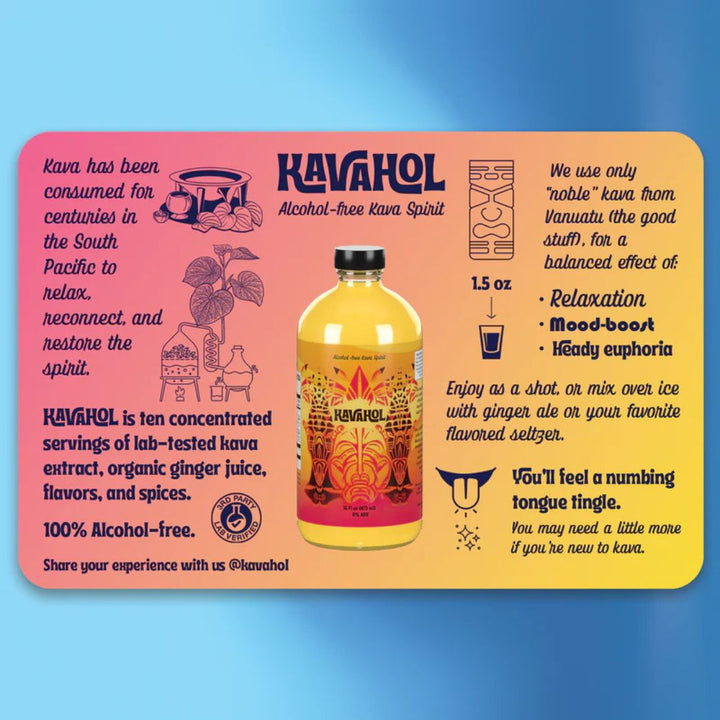 Kavahol – Spiritueux de kava sans alcool