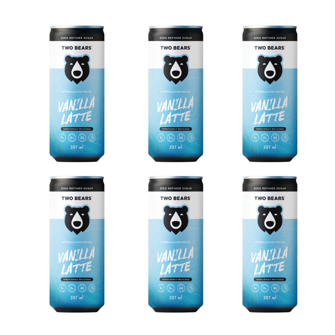 Two Bears Natural Lactose-Free Dairy Vanilla Latte - Upside Drinks