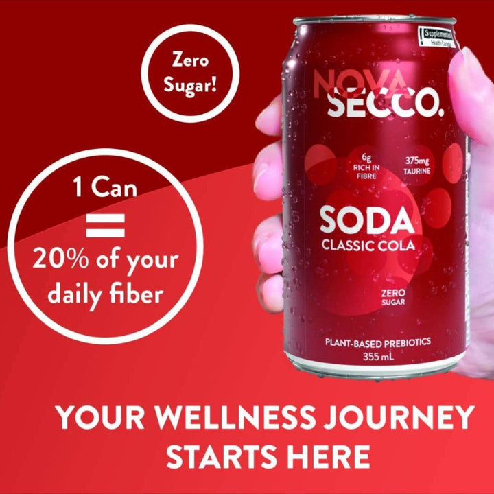 Novasecco - Soda Prébiotique Cola Classique