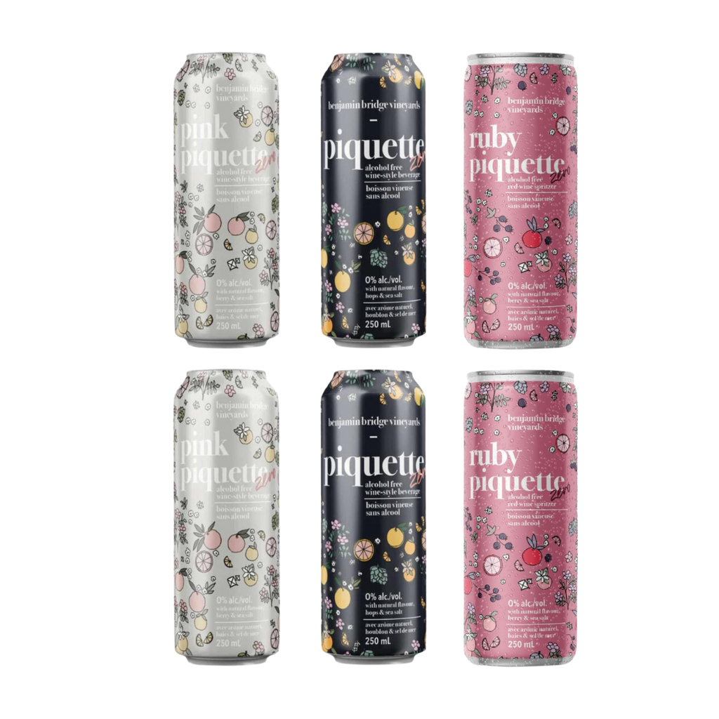 Benjamin Bridge Non-Alcoholic Piquette Zero Single-Serve Variety