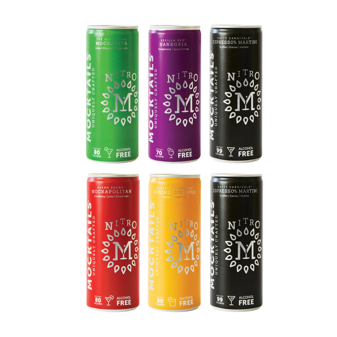 Mocktails Uniquely Crafted - Variété Nitro Pack (Paquet de 12)