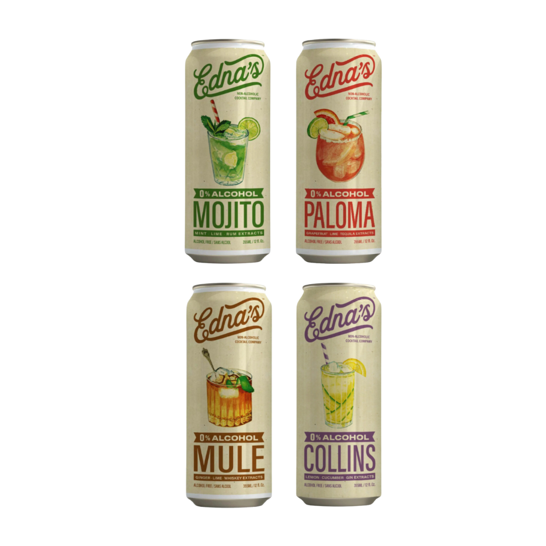 Edna's Non-Alcoholic Variety Pack - Upside Drinks - Free Shipping in Canada