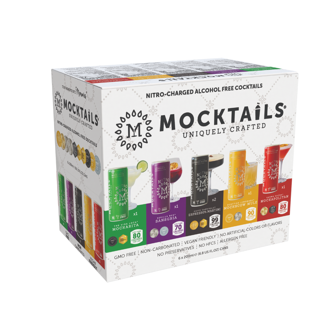 Mocktails Uniquely Crafted - Variété Nitro Pack (Paquet de 12)