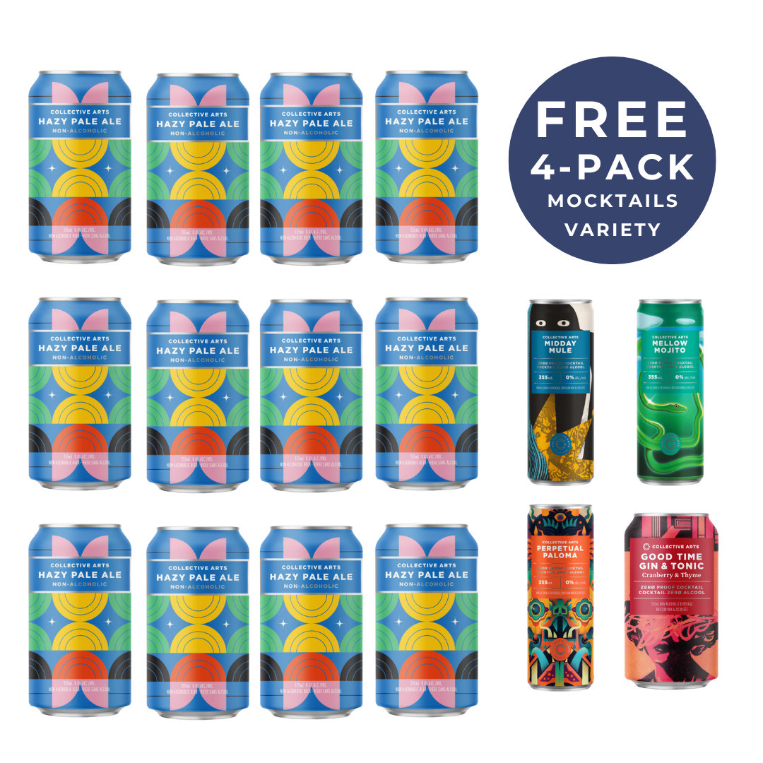 Collective Arts - Hazy Pale Ale 12 Pack + FREE 4-Pack Mocktails - UpsideDrinks