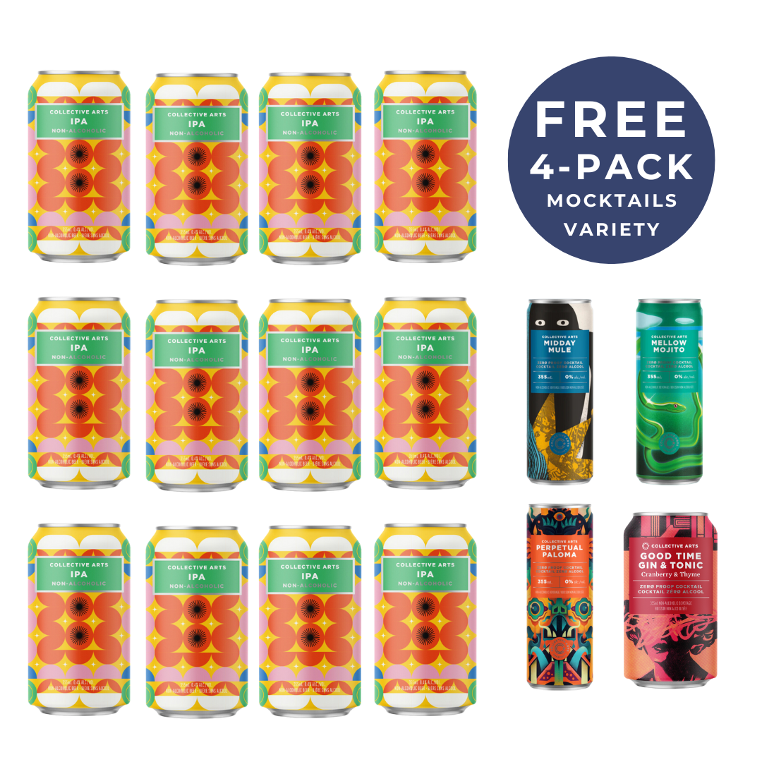 Collective Arts - IPA 12 Pack + GRATUIT 4-Pack Mocktails