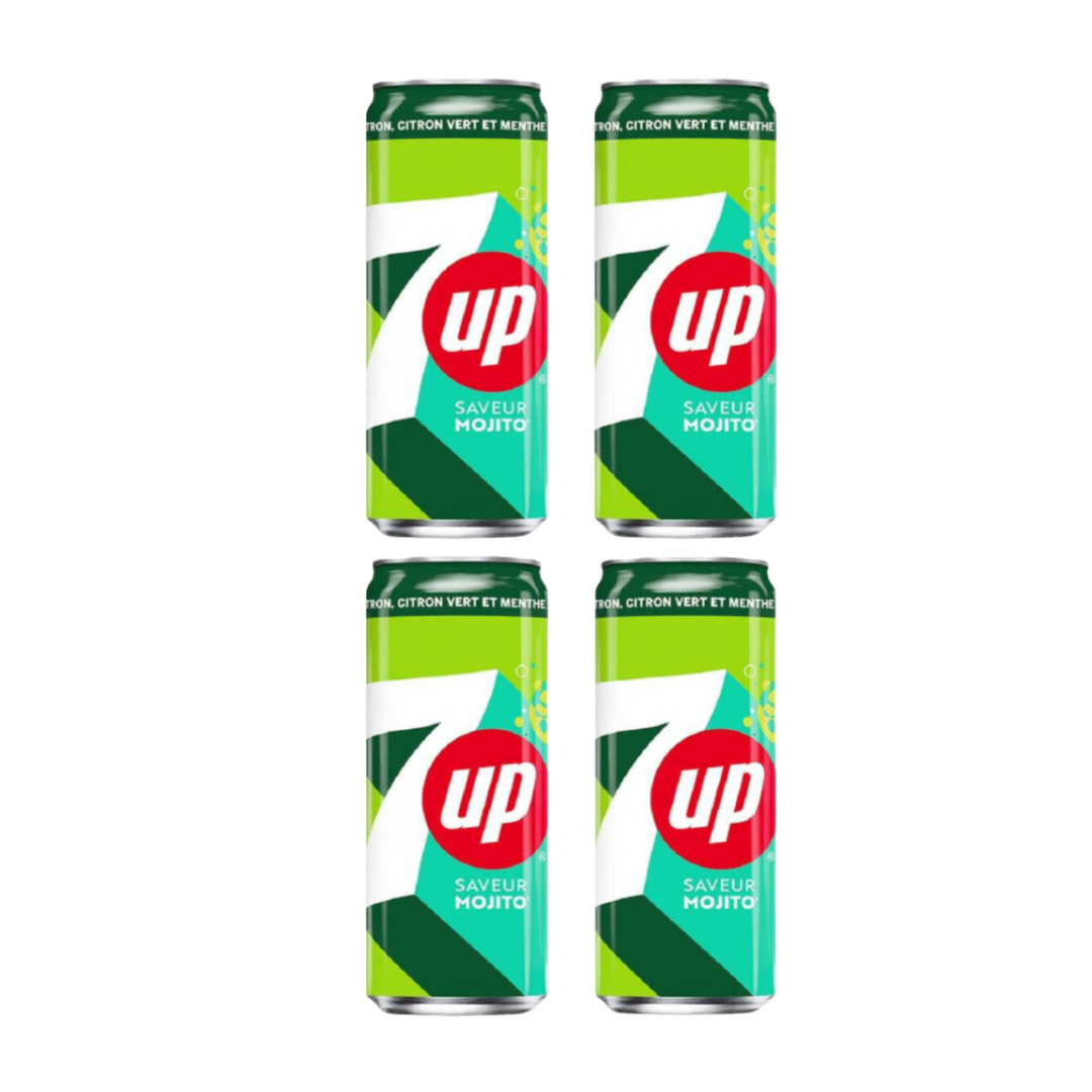 7up - Mojito Sans Sucre  (4 Pack)