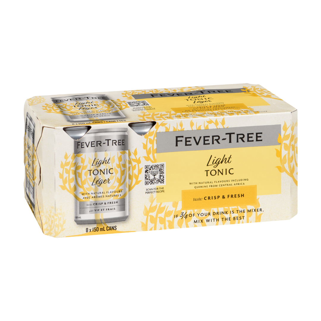 Fever Tree - Eau Tonique Légère (Paquet de 8)