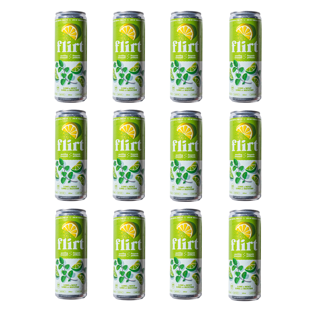 Flirt - Limonade pétillante à la lime et à la menthe