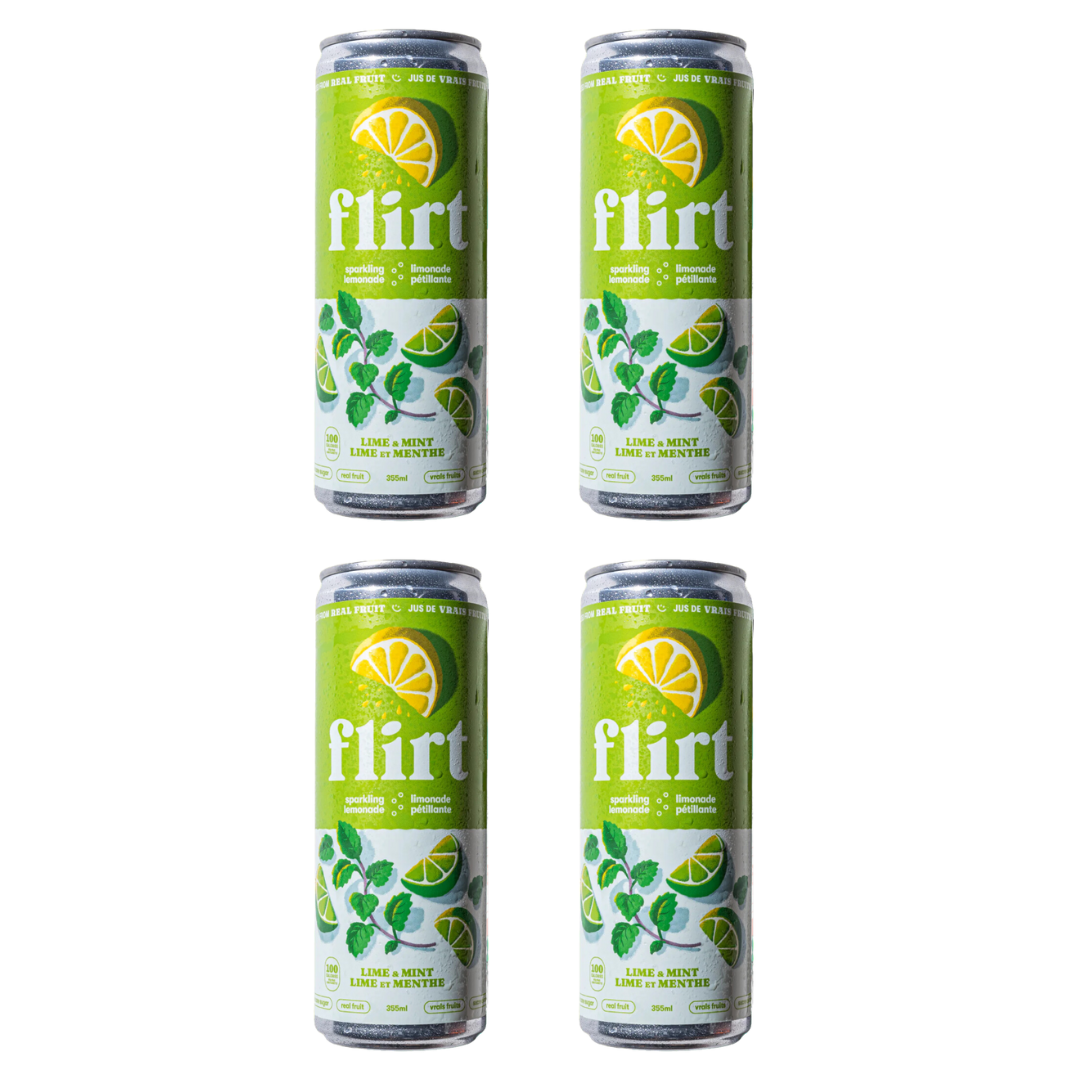 Flirt - Limonade pétillante à la lime et à la menthe