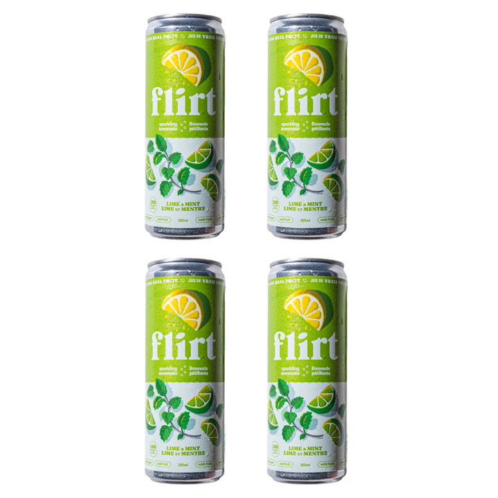 Flirt - Limonade pétillante à la lime et à la menthe