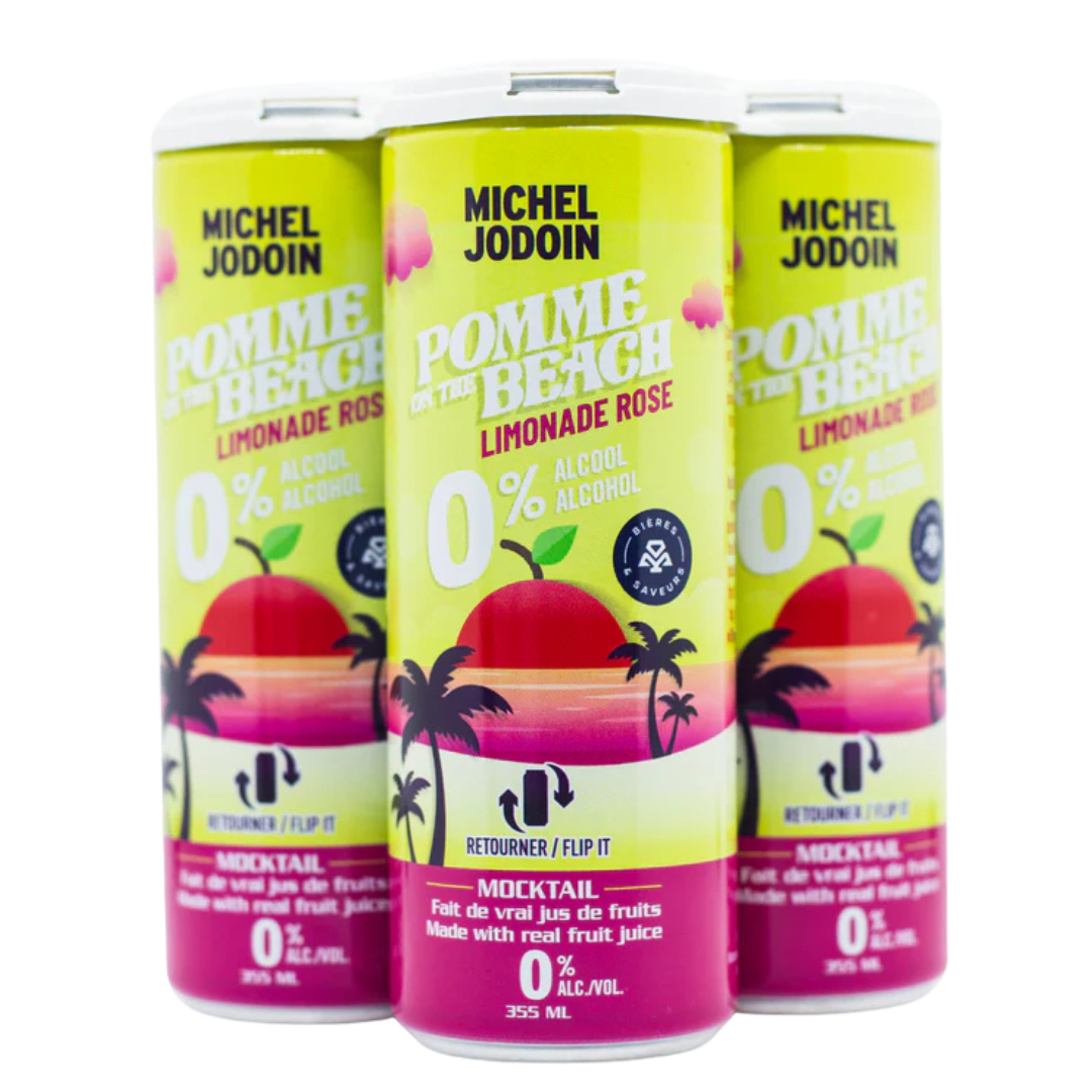 Michel Jodoin - Pomme on the Beach - Pink Lemonade Mocktail