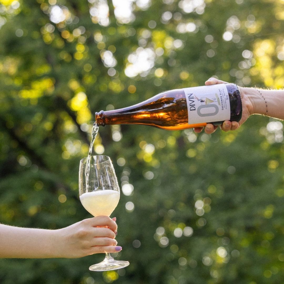 DIVIN 0.0 - Sparkling Sauvignon Blanc, non-alcoholic wine, photo 4 of 6