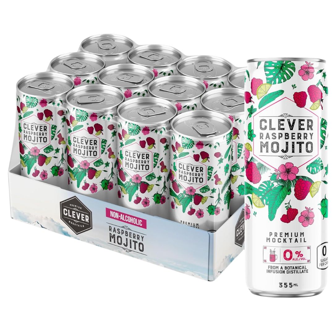 Clever Mocktail - Mojito Framboise Sans Sucre