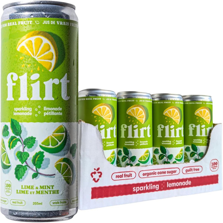 Flirt - Limonade pétillante à la lime et à la menthe