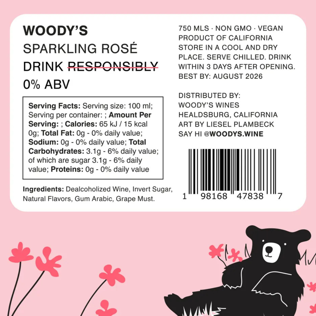 Woody's - Non-Alcoholic Sparkling Rosé