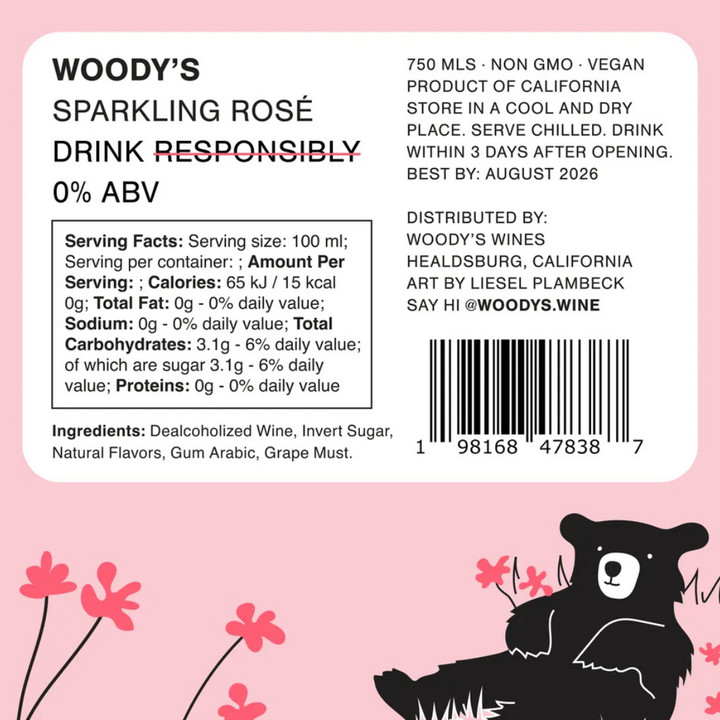 Woody's - Non-Alcoholic Sparkling Rosé