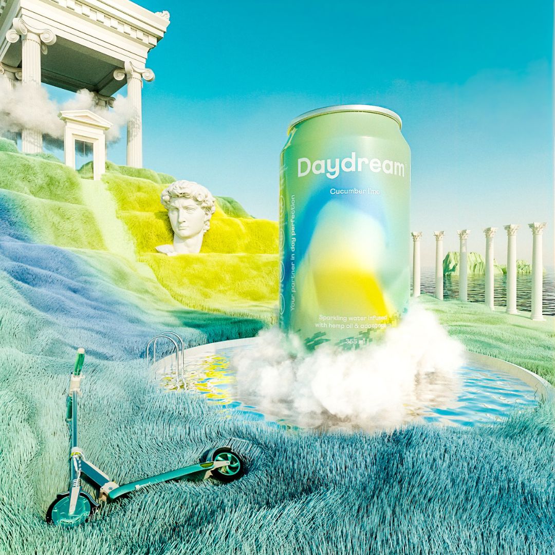 Daydream  - Cucumber Lime Hemp and Adaptogen Infused Sparkling Water