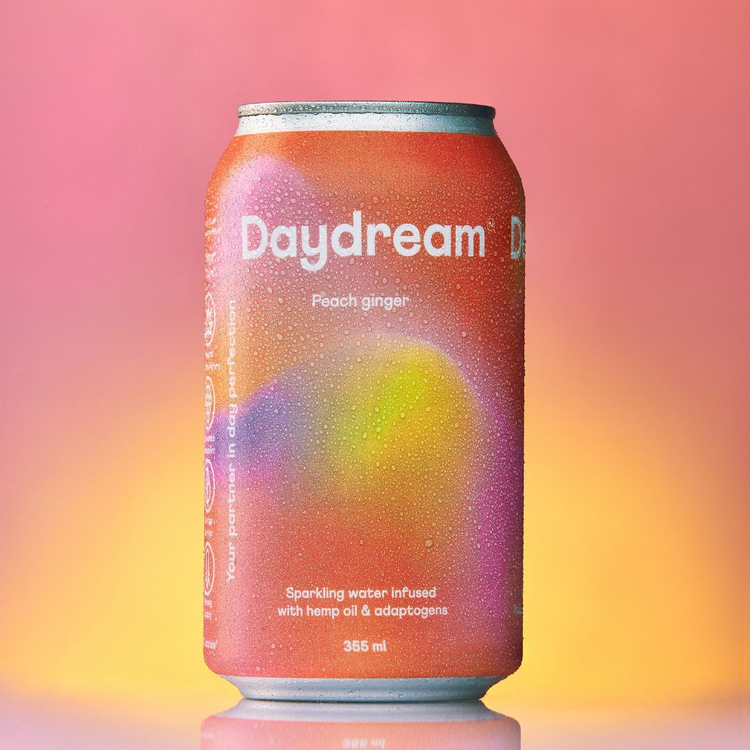 Daydream  - Peach Ginger Hemp and Adaptogen Infused Sparkling Water