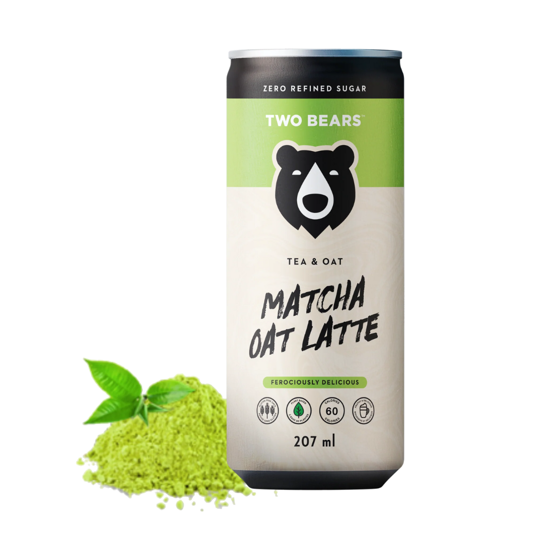 Two Bears - Latté d'avoine au matcha mousseux