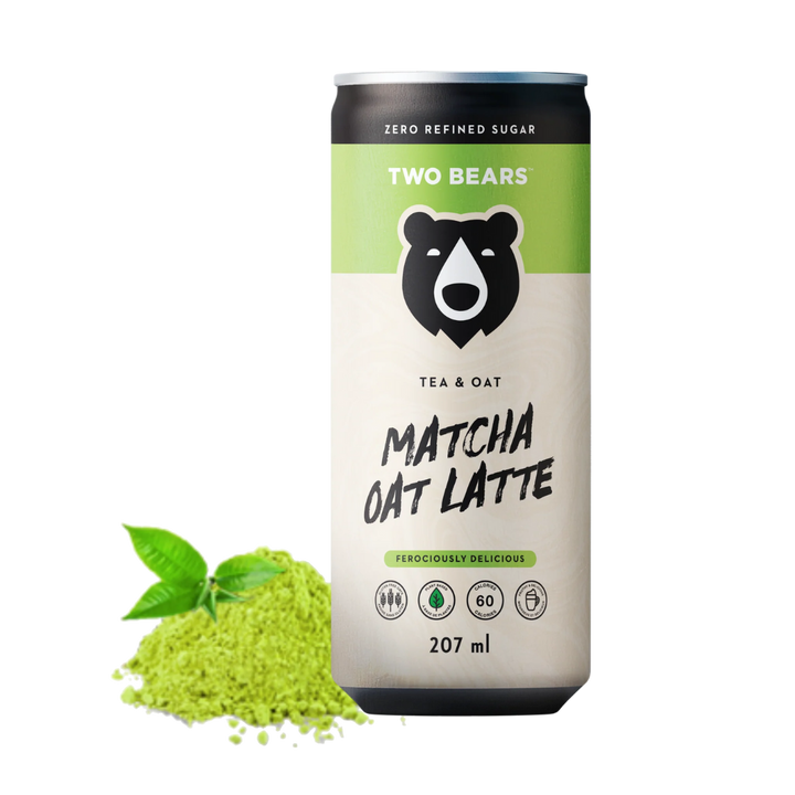 Two Bears - Latté d'avoine au matcha mousseux