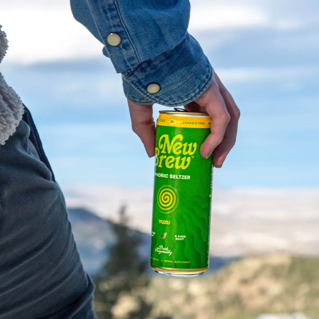 New Brew - Yuzu Euphoric Seltzer - Kratom / Kava