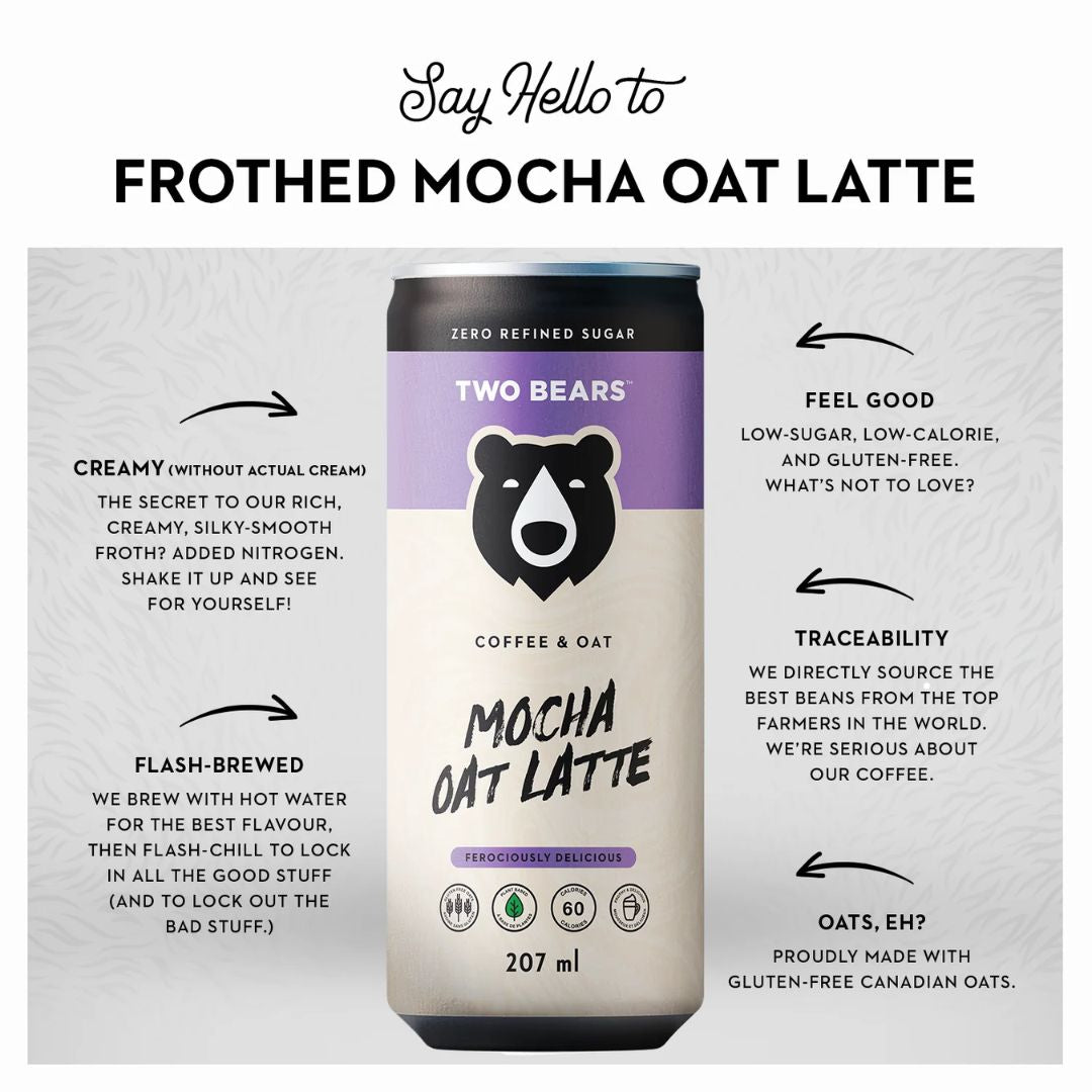 Two Bears - Frothed Mocha Oat Latte