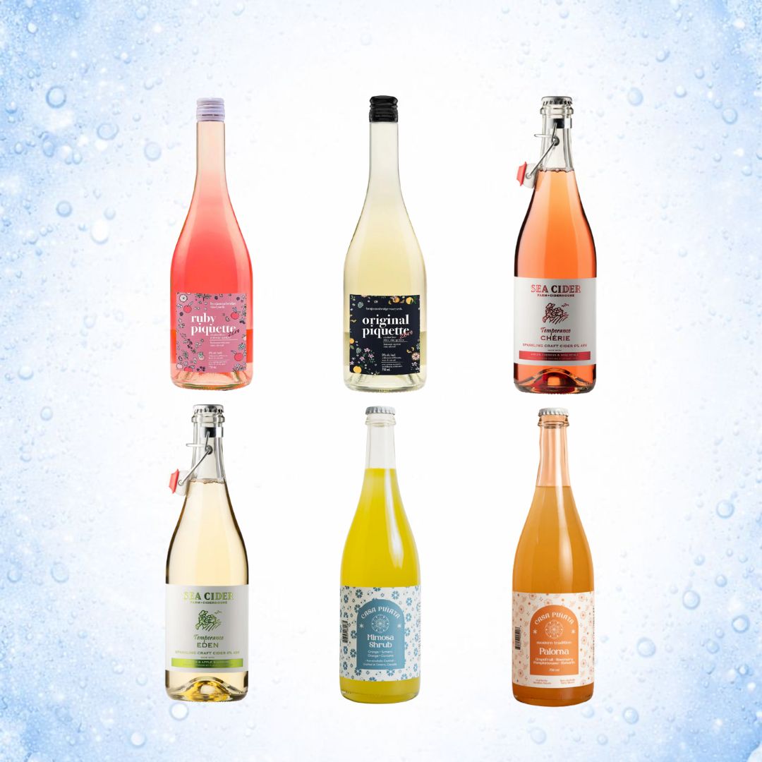 Janvier sans alcool – Mix fait au Canada (cidres & alternatives de vins)