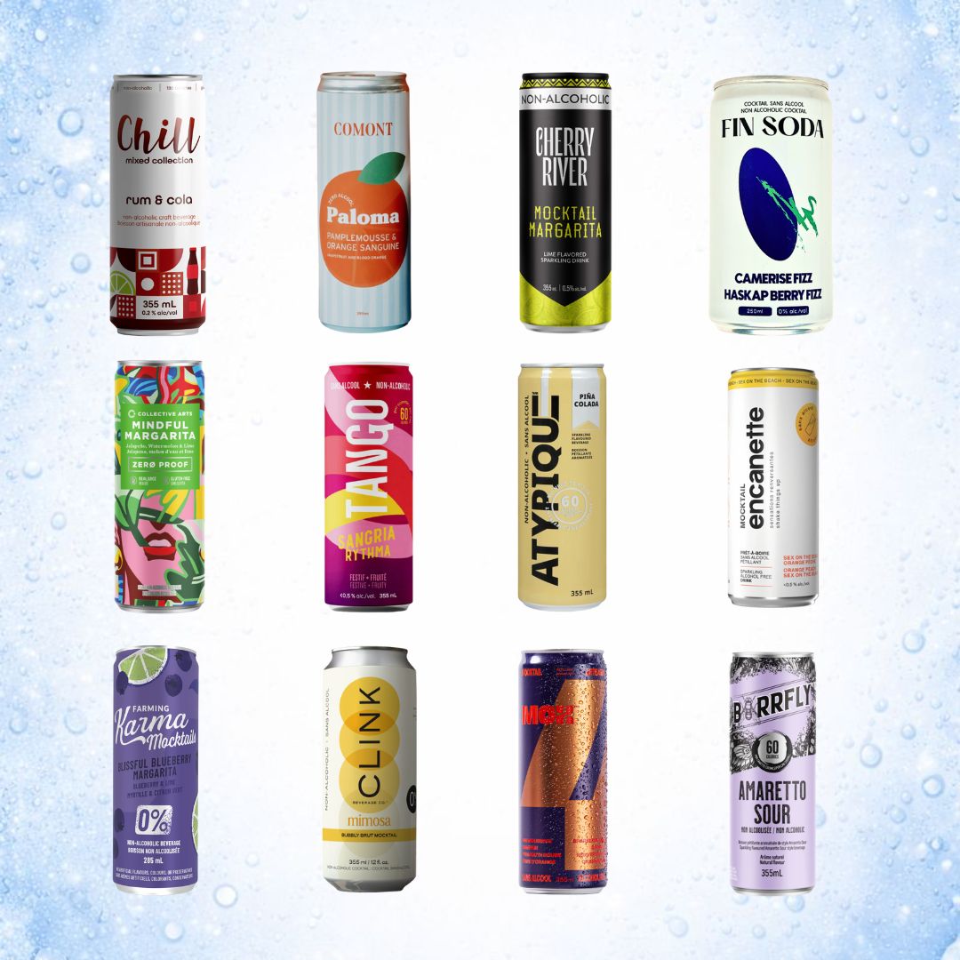 Janvier sans alcool - Ensemble Mocktails faits au Canada