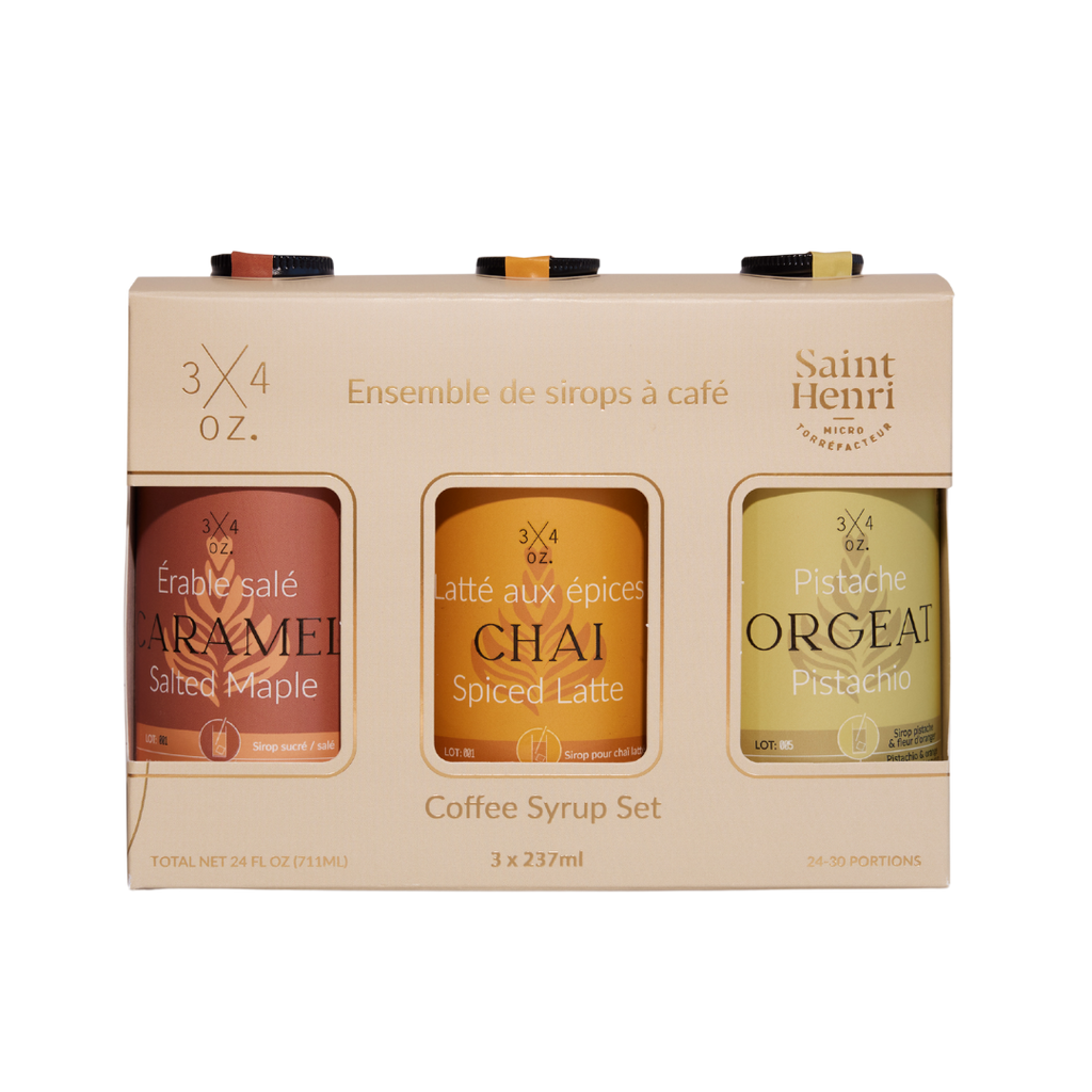3/4 OZ Natural Coffee Syrup Set - Upside Drinks - Free Shipping in