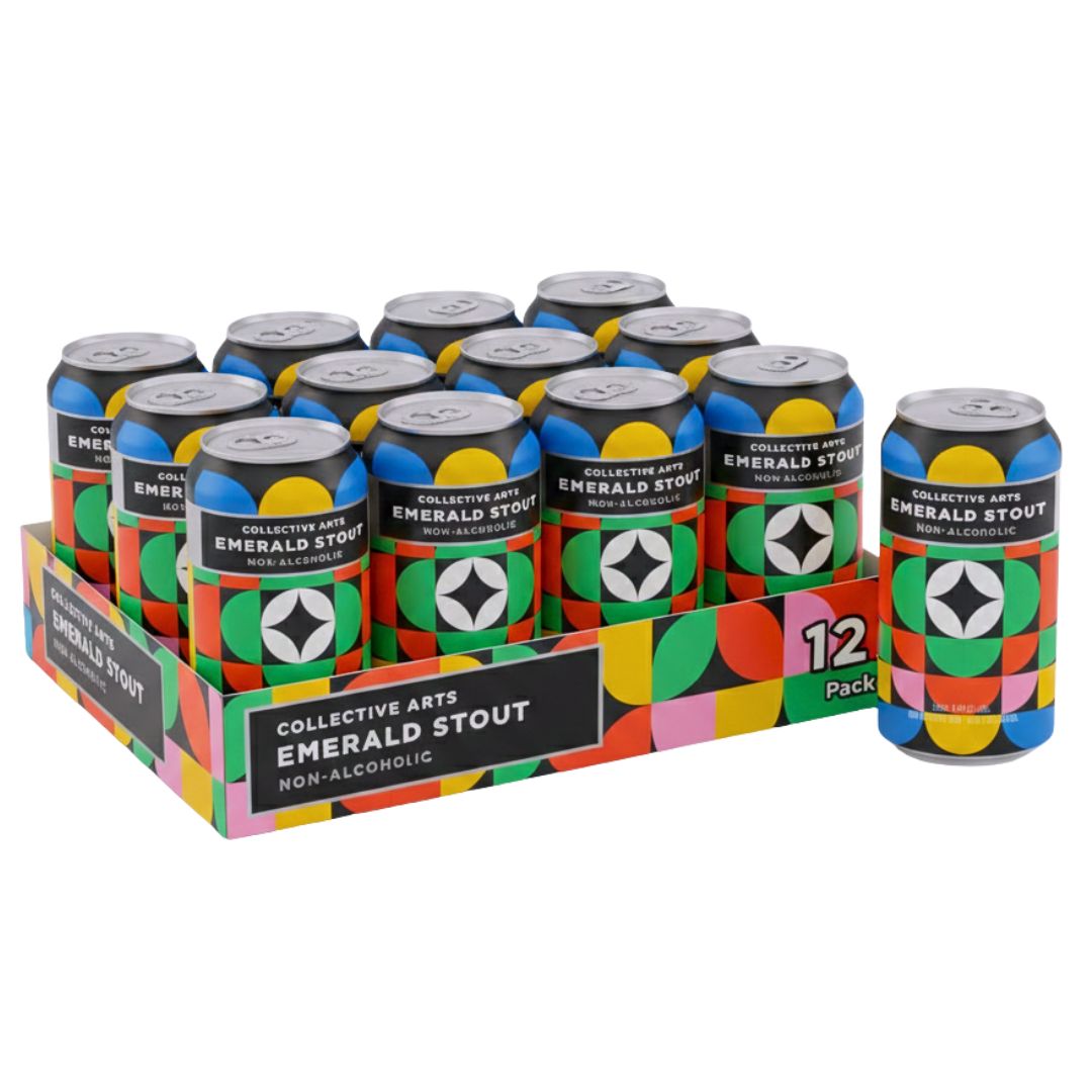 Collective Arts Non-Alcoholic Emerald Stout - Upside Drinks - Free