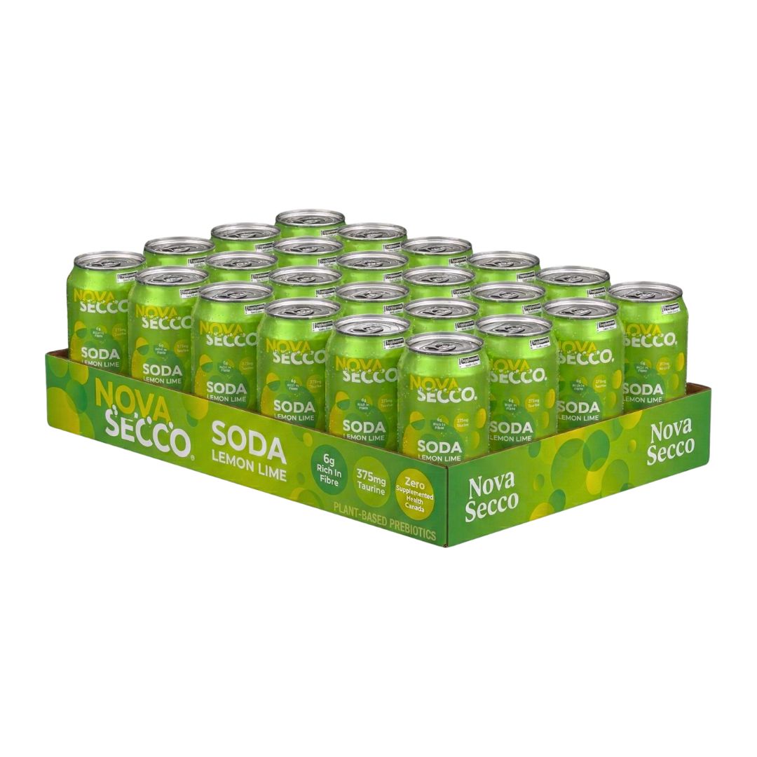 Novasecco - Soda Prébiotique Citron et Lime